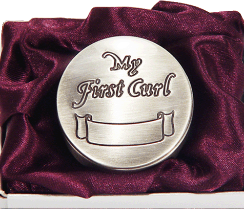 My First Curl Round Box - Pewter