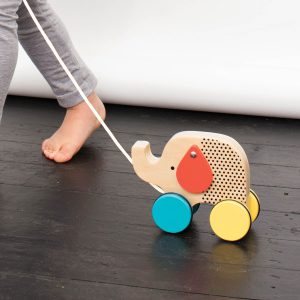 Petit Collage Jumping Jumbo Wooden Pull Toy
