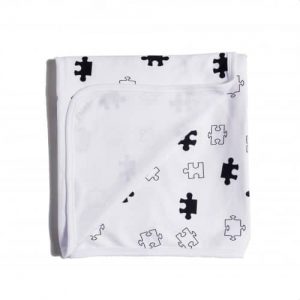 Aster & Oak Puzzled Swaddle Wrap Blanket
