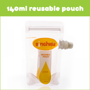 Sinchies Reusable Food Pouch 140ml – Pack of 5