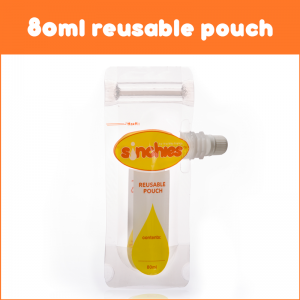 Sinchies Reusable Food Pouch 80ml – Pack of 5