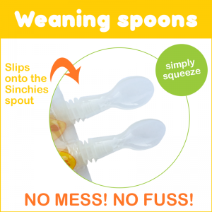 Sinchies – 2 Reusable Baby Food Weaning Pouch Spoons