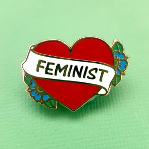 Lapel Pin – Feminist Heart