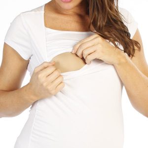 Angel Maternity Basic Breastfeeding Nursing Short Sleeve Tee – Mint