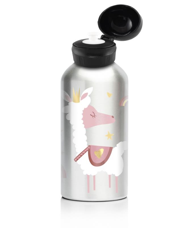 My Family 400ml Stainless Steel Drink Bottle - Llama