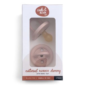 Blush Pink Natural Rubber Dummy | Cub & Bear Co