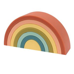 O. B Designs Silicone Rainbow Stacker – Cherry