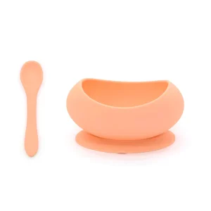 O.B. Designs – Stage 1 Suction Bowl & Spoon Set – Peach