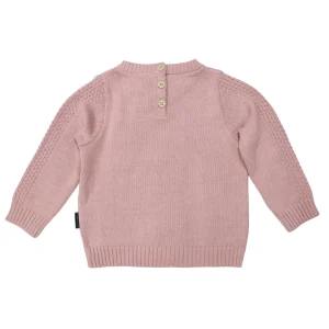 Korango Textured Knit Sweater – Dusty Pink