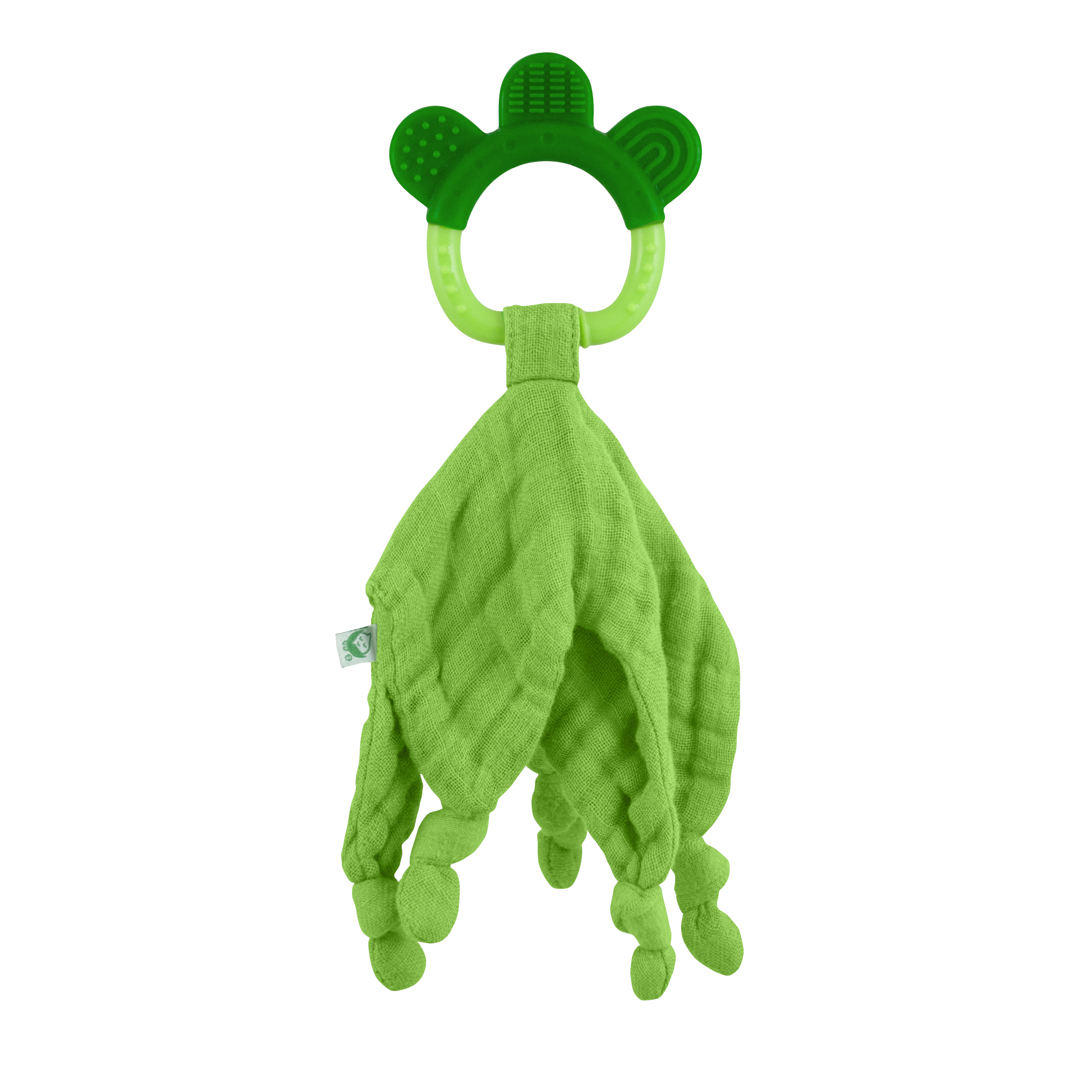 Green Sprouts - Muslin Blankie Teether made from Organic Cotton - 3 months+ - Image 3