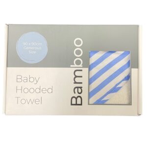 ES Kids Bamboo Hooded Towel – Blue Stripe