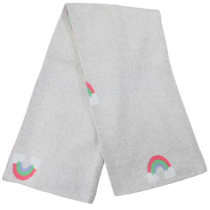 Korango Rainbow Knit Blanket – Grey