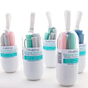 Huckleberry Silicone Straw Set