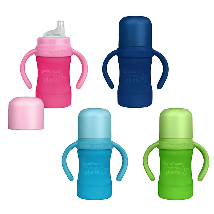 Green Sprouts - Sprout Ware® Sip & Straw Cup made from Plants-6 months+