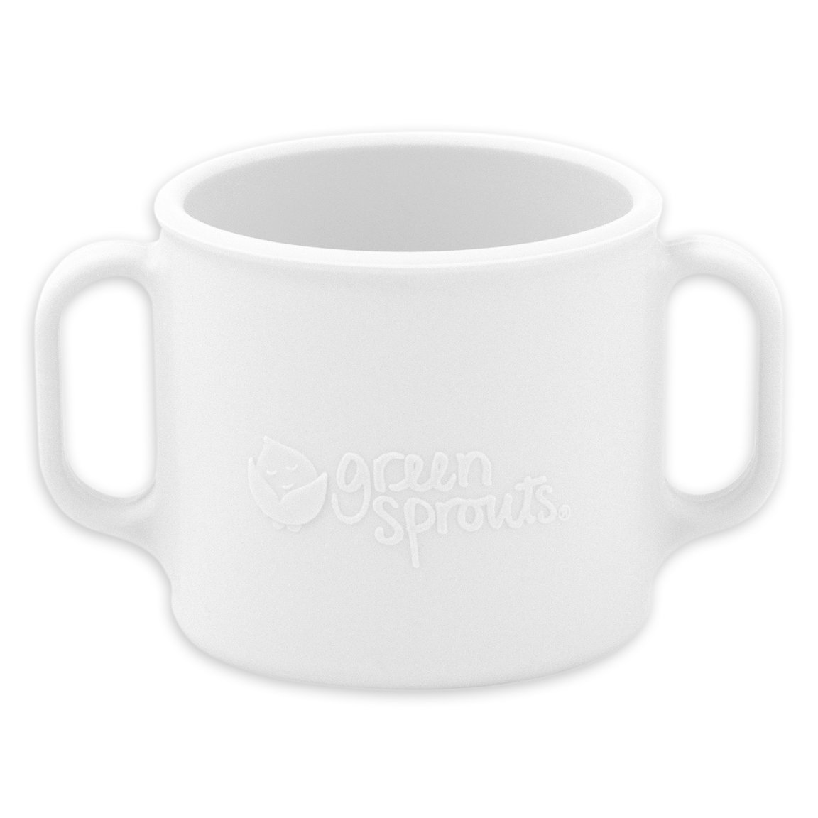Green Sprouts Silicone Learning Cup - White-12months+