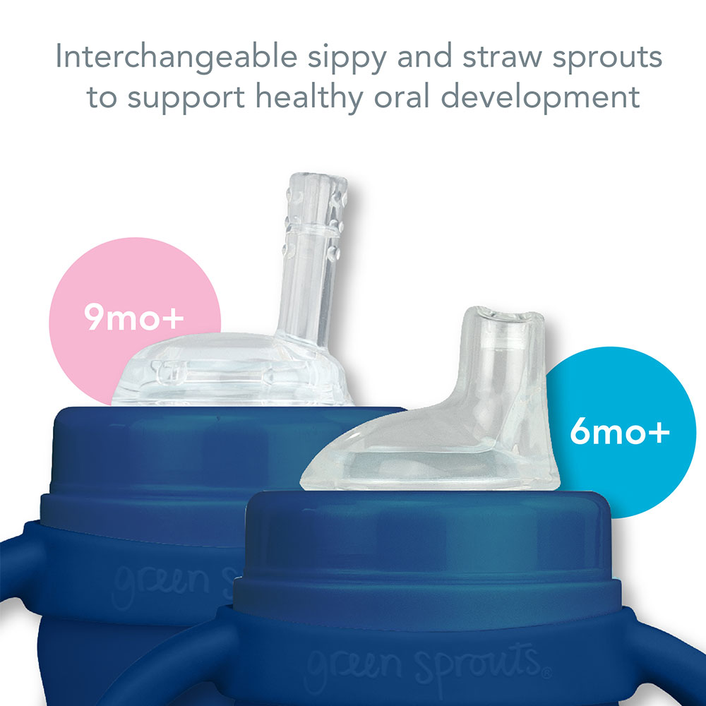 Green Sprouts - Sprout Ware® Sip & Straw Cup made from Plants-6 months+ - Image 7