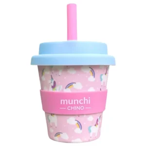 Munchi Unicorn Babychino Cup – Straw Included