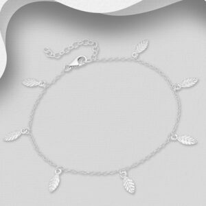 Nakoa The Label Sterling Silver Florence Leaf Bracelet