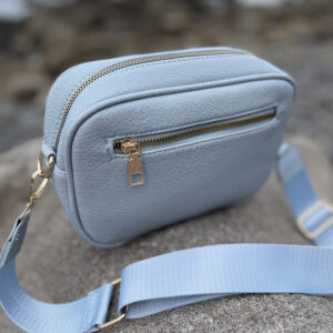 Nakoa The Label Vegan PU Leather Brunswick Crossbody – Light Blue
