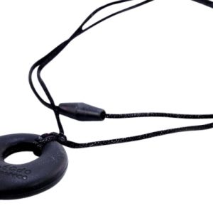 BAMBEADO SILICONE JEWELLERY – ADULT PENDANT BLACK CIRCLE