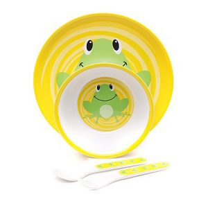 4 Piece Melamine Meal Set – Frog