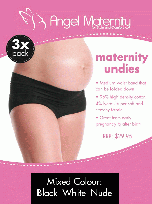 Angel Maternity - Pack of 3 Maternity Underwear - Mixed Colours