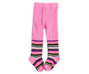 Kaboosh  Girls Pink With Multi Stripe Tights Size 1-2 Years