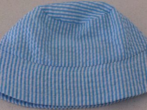 Kaboosh Seersucker Sunhat – Blue & White Stripe