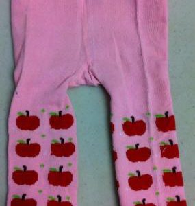 Oobi – Baby Girls Footless Tights / Leggings – Apple Design