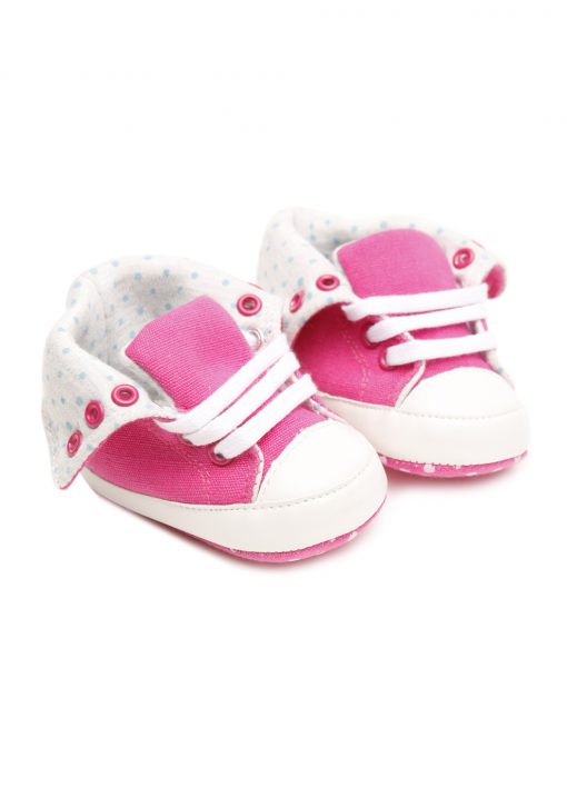 Bright Bots - Baby Girls Hi Top Sneakers size 12-18 Months